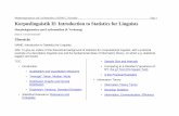 Korpuslinguistik II: Introduction to Statistics for Linguists - Index of