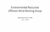 Environmental Resources Offshore Wind Working Group