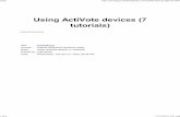 Using ActiVote devices