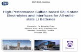 High-Performance Sulfide-based Solid-state Electrolytes ...