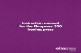 Instruction manual for the Elnapress 520 ironing press