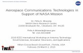 Aerospace Communications Technologies in Support of NASA ...