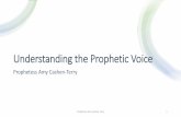 Understanding the Prophetic Voice