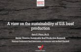 A view on the sustainability of U.S. beef production