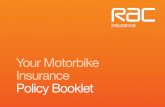 Your Motorbike Insurance Policy Booklet
