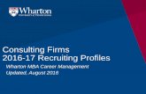 Consulting Firms 2016-17 Recruiting Profiles