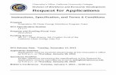 Request for Applications - California Community Colleges