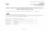 FIRE SAFETY MANAGEMENT PROTOCOL FIRE PREVENTION