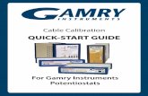 Gamry Cable Calibration Quick Start Guide