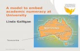 A model to embed academic numeracy at University