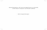 Distributions of microorganisms in foods and their impact ...