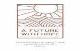 A Future With Hope: Learning and Growing Sunday, November ...