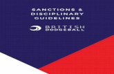 Sanctions & Disciplinary Guidelines
