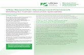 Vitae Researcher Development Framework Briefing for human ...