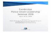 Cambridge Police Union Leadership Seminar 2018