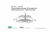 B.C. 4-H Gardening Project Members Manual - South Malahat 4-H