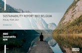SUSTAINABILITY REPORT BDO BELGIUM