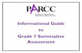 Informational Guide to Grade 7 Summative Assessment