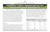 Poultry Litter Application on Pastures and Hayfields - University of