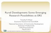 Rural Development: Some Emerging Research Possibilities at ERS