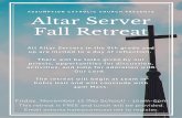 Altar Servers Retreat - assumptioncatholicchurch.org