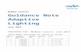 Adaptive Lighting Guidance - Medway