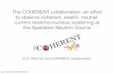 The COHERENT collaboration: an effort to observe coherent ...
