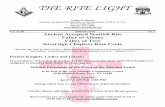 THE RITE LIGHT - Scottish Rite