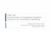 CSE 167: Introduction to Computer Graphics Lecture #16 ...