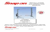 INSTALLATION and OPERATION MANUAL - Snap-on