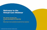 Welcome to the Virtual Care Webinar - Alberta Doctors