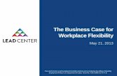 “The Business Case for Workplace Flexibility” (pdf) - LEAD Center
