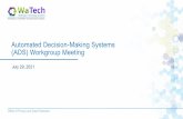 Automated Decision-Making Systems (ADS) Workgroup Meeting