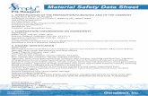 Material Safety Data Sheet - GeneDireX