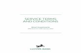SERVICE TERMS AND CONDITIONS - Lloyds Bank