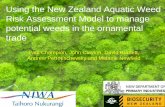 Using the New Zealand Aquatic Weed Risk Assessment Model