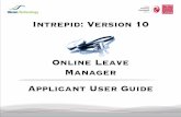 Online Leave Manager Applicant User Guide - Intrepid ...