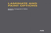 LAMINATE AND PAINT OPTIONS