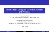 Mixed-Effects Biological Models: Estimation and Inference
