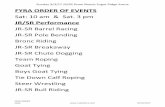 FYRA ORDER OF EVENTS
