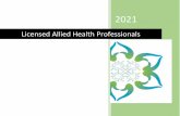 Licensed Allied Health Professionals