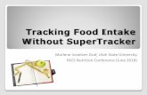 Tracking Food Intake Without SuperTracker