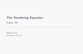 The Rendering Equation - Dynamic Graphics Project