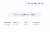 Management Data Report December 2020