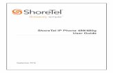 ShoreTel IP Phone 480/480g User Guide