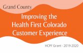Customer Experience Health First Colorado Improving the
