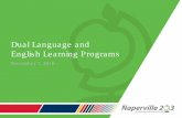 Dual Language and English Learning Programs