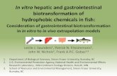 In vitro hepatic and gastrointestinal biotransformation of ...