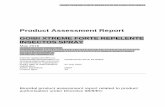 Product Assessment Report
