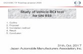Study of vehicle BCI test for UN R10 - UNECE